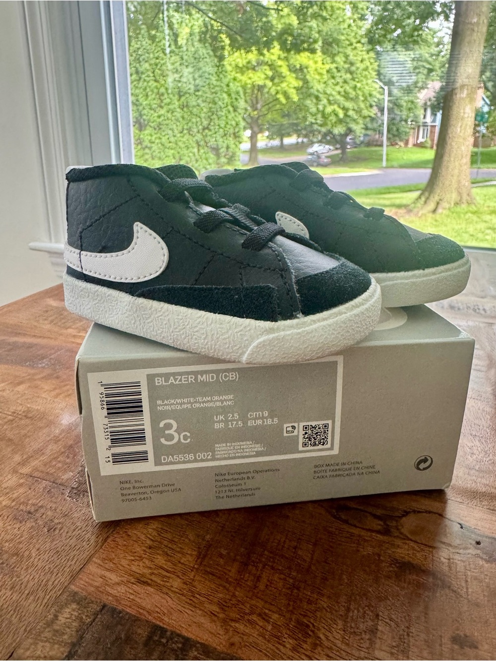 Nike Kids Black and White Blazer Mid Sneakers